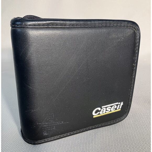 Caseit 24 CD Vinyl Case - Black - Holds 24 CDs or DVDs - Picture 1 of 8